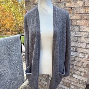 Madewell Women's Grey Lightweight Cardigan Sweater